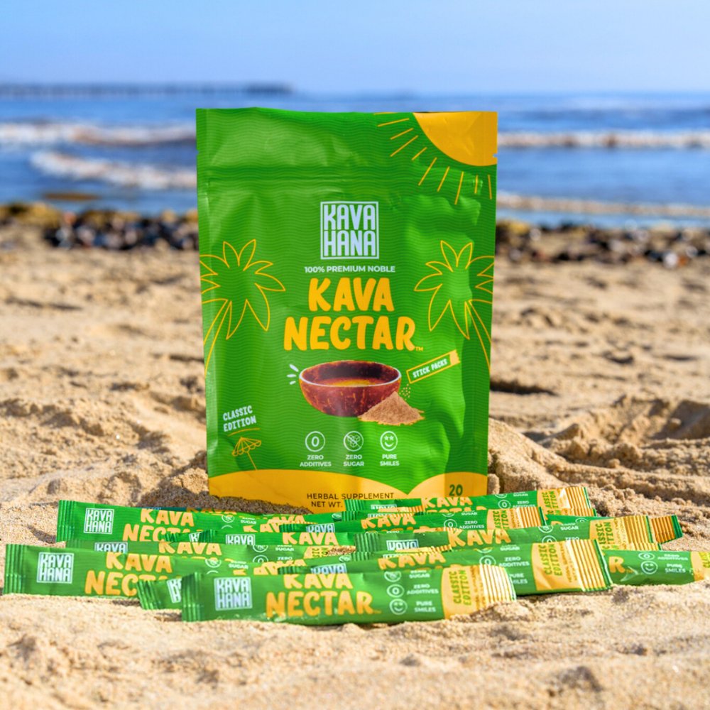 Kava Nectar Classic Edition Stick Packs (20 All-Natural Sticks) - Kavahana