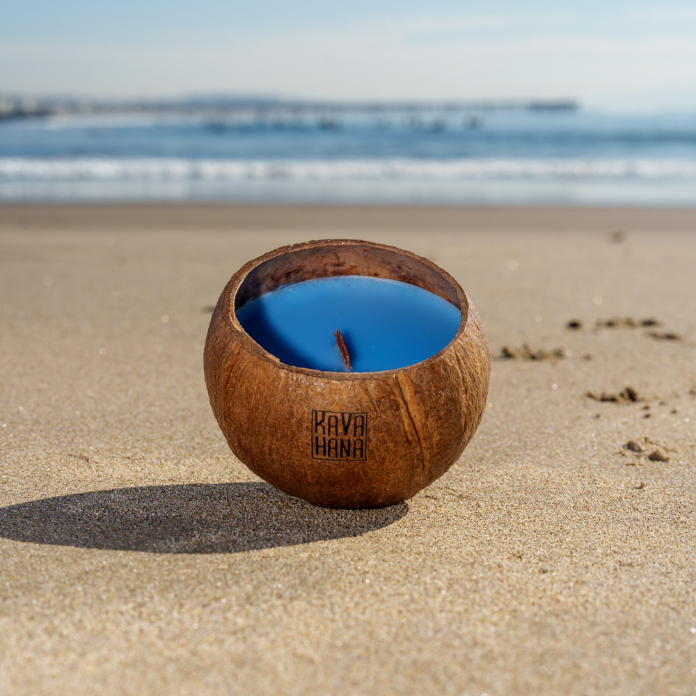 Handmade Tropical Island Coconut Shell Candles