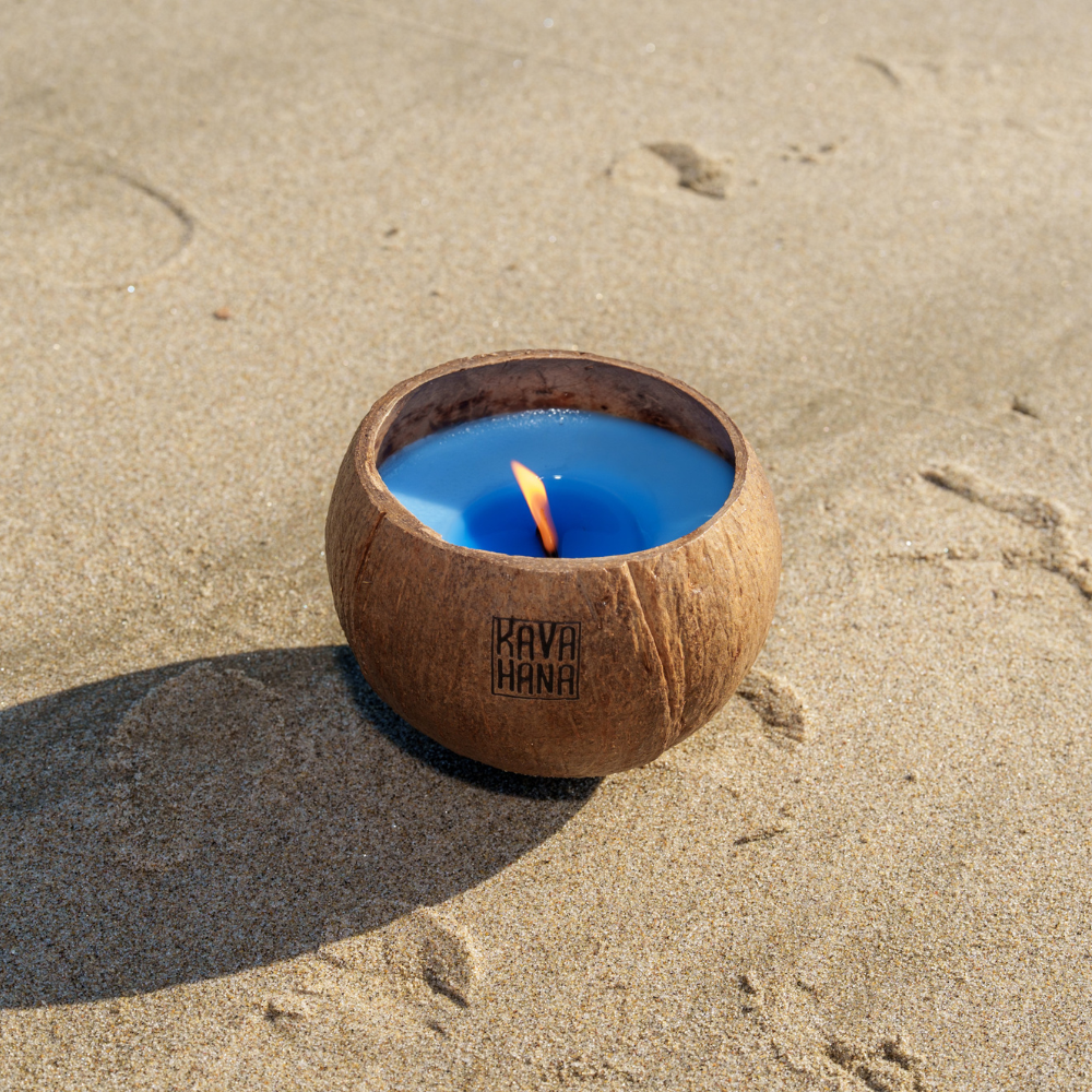 Handmade Tropical Island Coconut Shell Candles