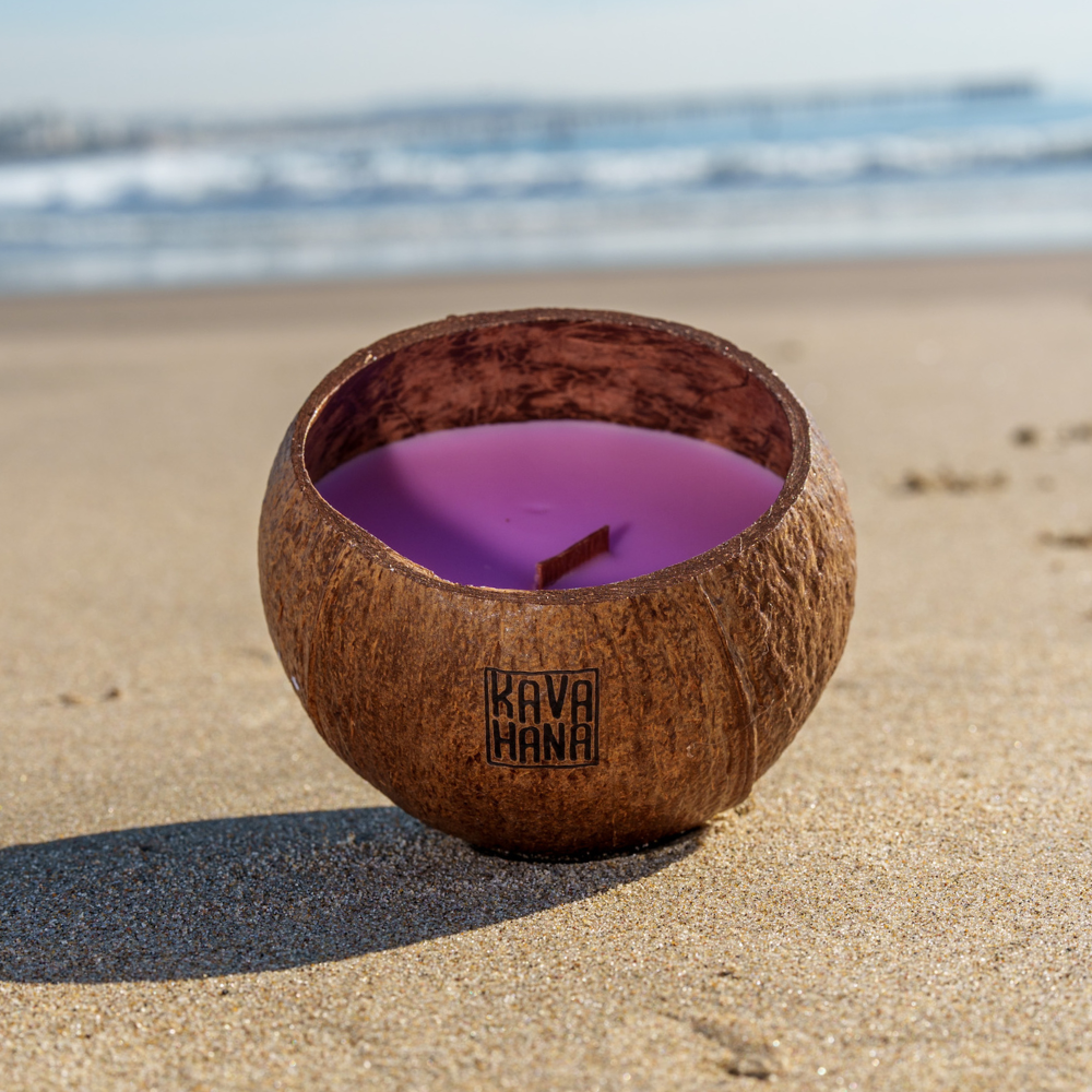Handmade Tropical Island Coconut Shell Candles