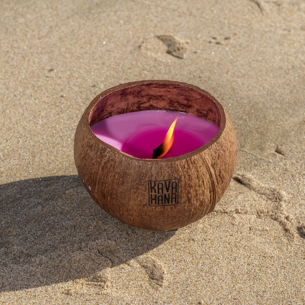 Handmade Tropical Island Coconut Shell Candles