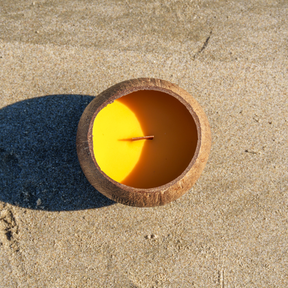 Handmade Tropical Island Coconut Shell Candles